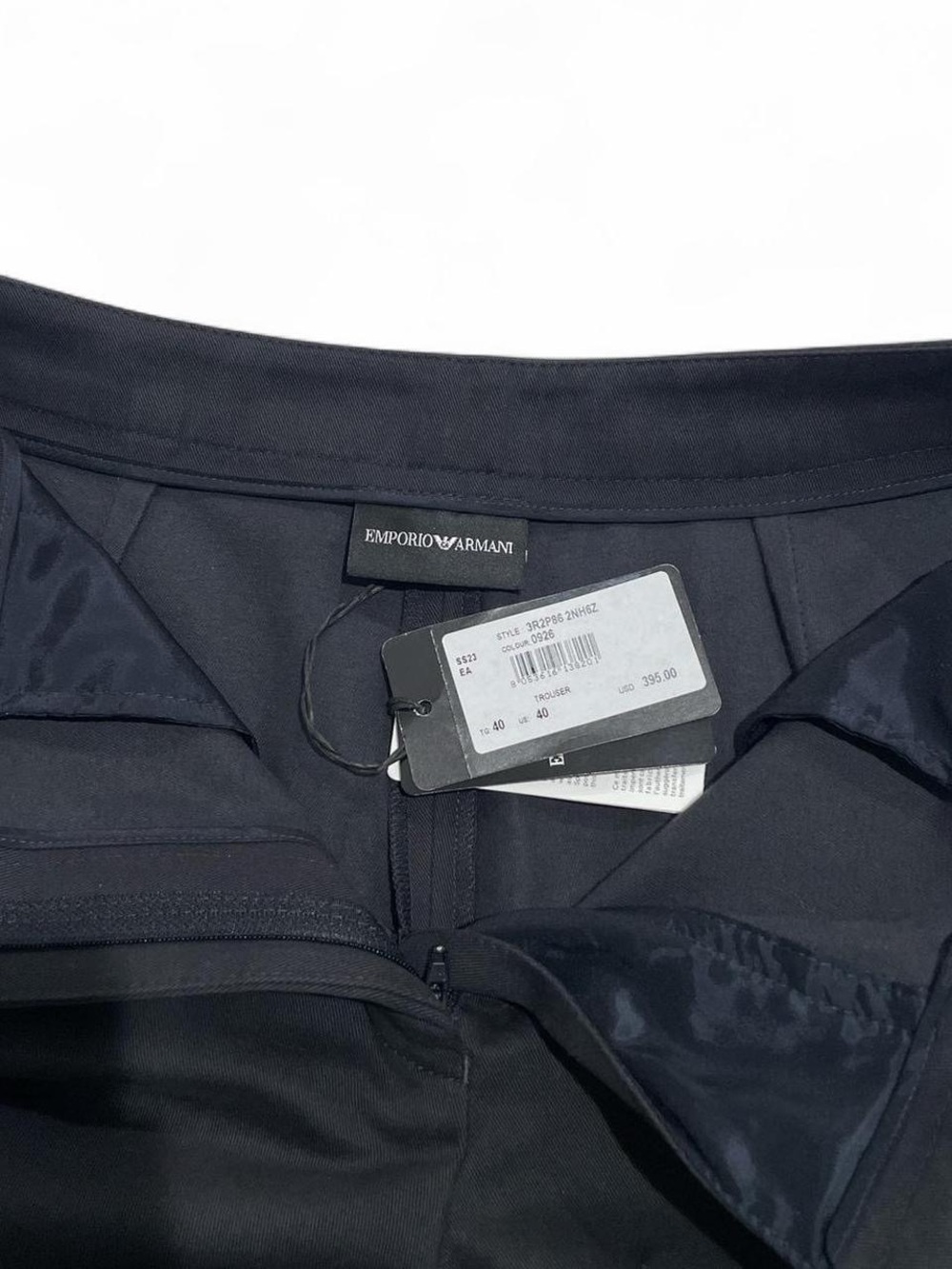 NWT Emporio Armani High-Waisted Trousers – SS23 Silver Hardware - Picture 2 of 6